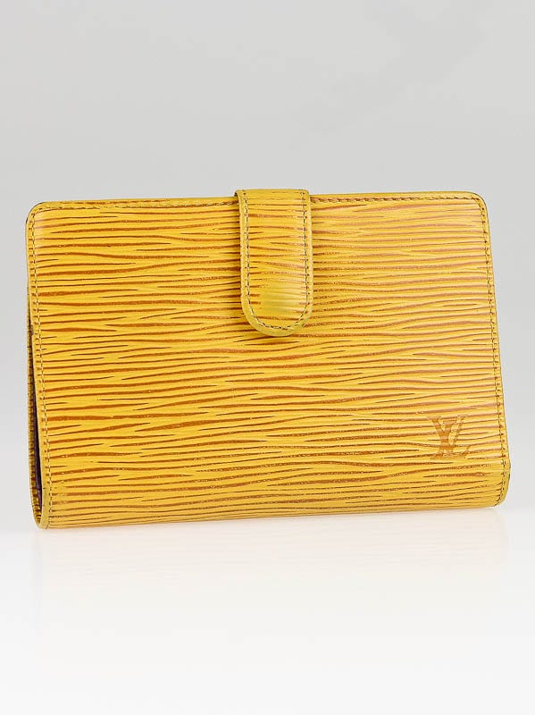 Louis Vuitton Tassil Yellow Epi Leather Credit Card and Currency Wallet Louis  Vuitton