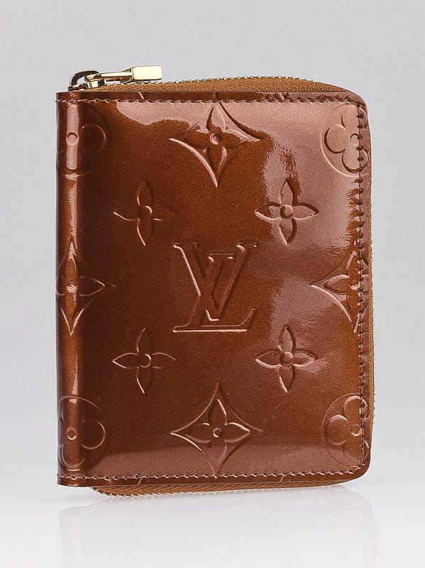 Louis Vuitton Bronze Monogram Vernis Zippy Coin Purse