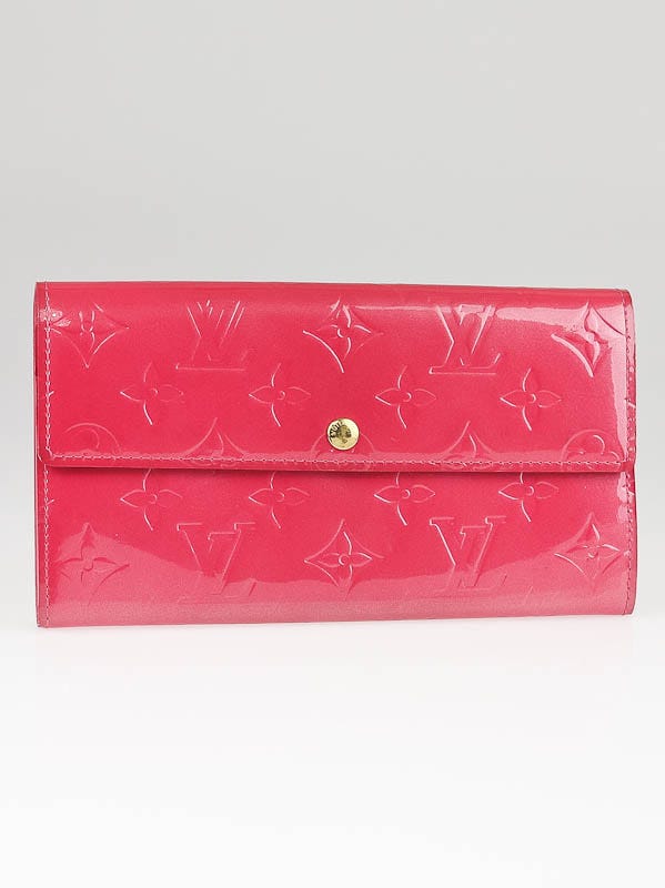 Louis Vuitton Framboise Monogram Vernis Sarah Wallet