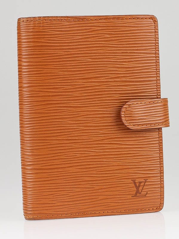 Louis Vuitton Fawn Epi Leather Small Agenda Notebook