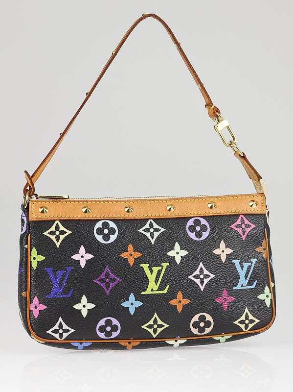 Louis Vuitton Black Multicolore Accessories Pochette Bag
