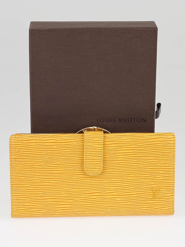 Louis Vuitton Yellow Epi Leather French Purse Wallet - Yoogi's Closet
