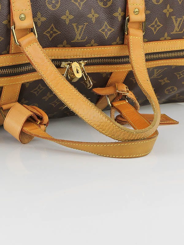 Louis Vuitton Sac souple 55 Monogram canvas Brown Leather ref.518236 - Joli  Closet