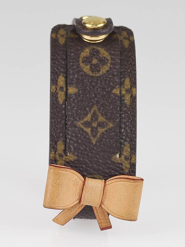 Louis Vuitton Monogram Canvas Bow Tie Address Bracelet - Yoogi's