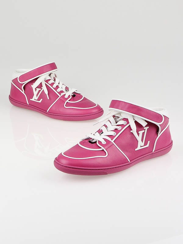 Louis Vuitton Pink Leather Low Top Sneakers Size 36.5 Louis Vuitton