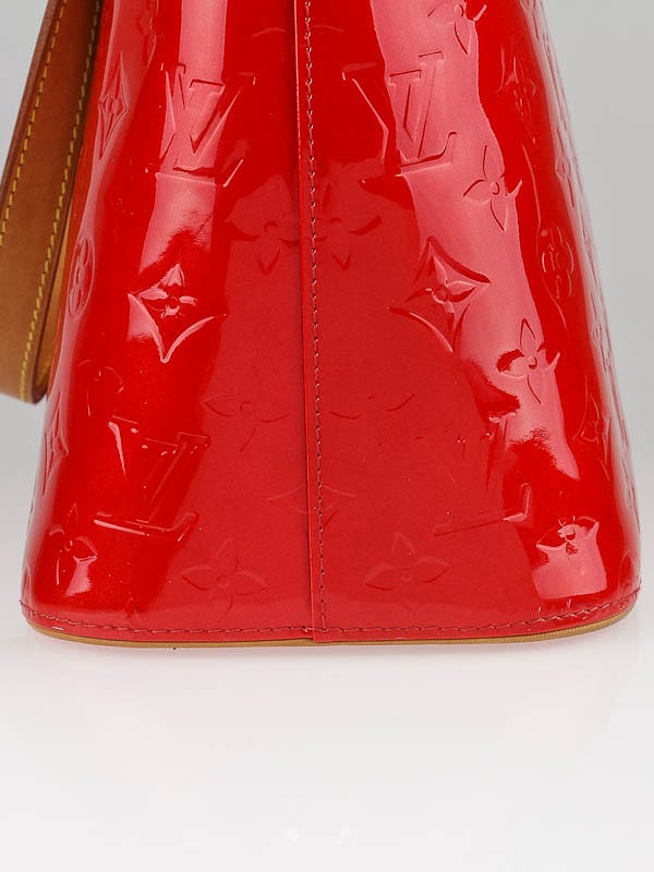 Louis Vuitton Red Monogram Vernis Leather Houston Shoulder Bag. , Lot  #75044