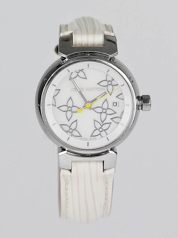 Louis Vuitton - Authenticated Tambour Watch - Steel Silver for Women, Very Good Condition
