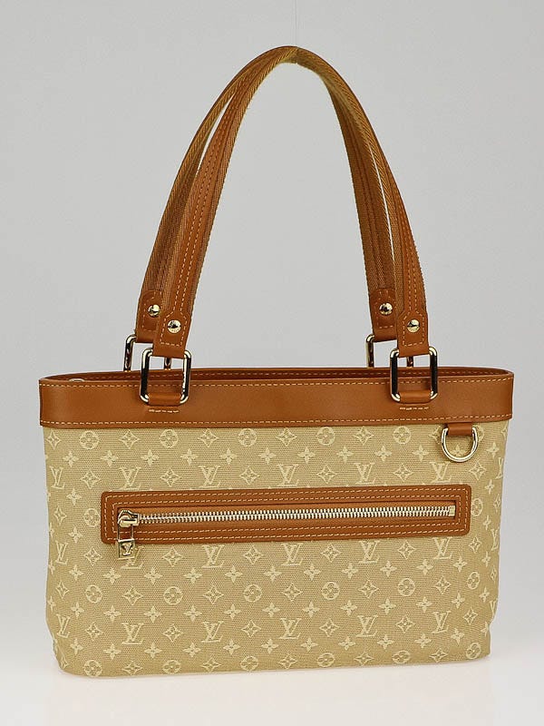 Louis Vuitton Louis Vuitton Lucille PM Beige Monogram Mini Lin Canvas