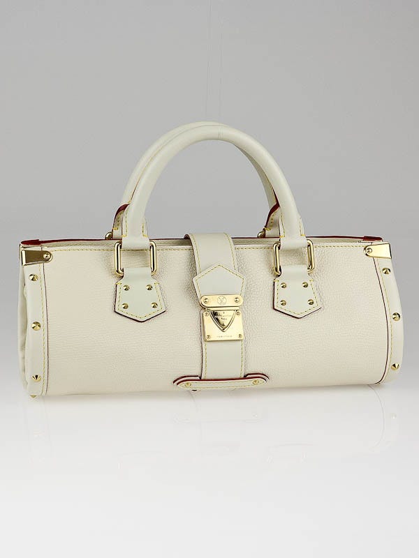 Louis Vuitton Blanc Suhali Leather L'Epanoui PM Bag - Yoogi's Closet