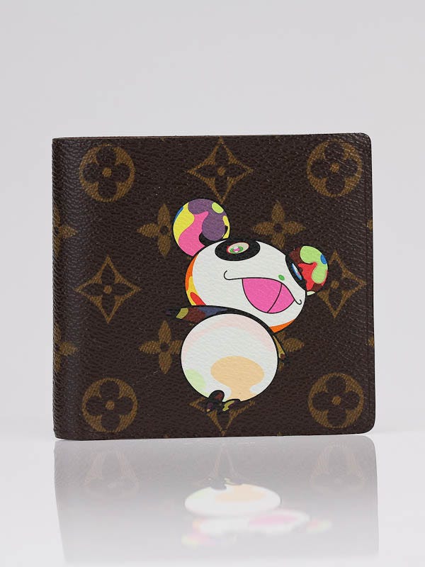 Louis Vuitton Limited Edition Monogram Canvas Panda Wallet with Coin Pocket
