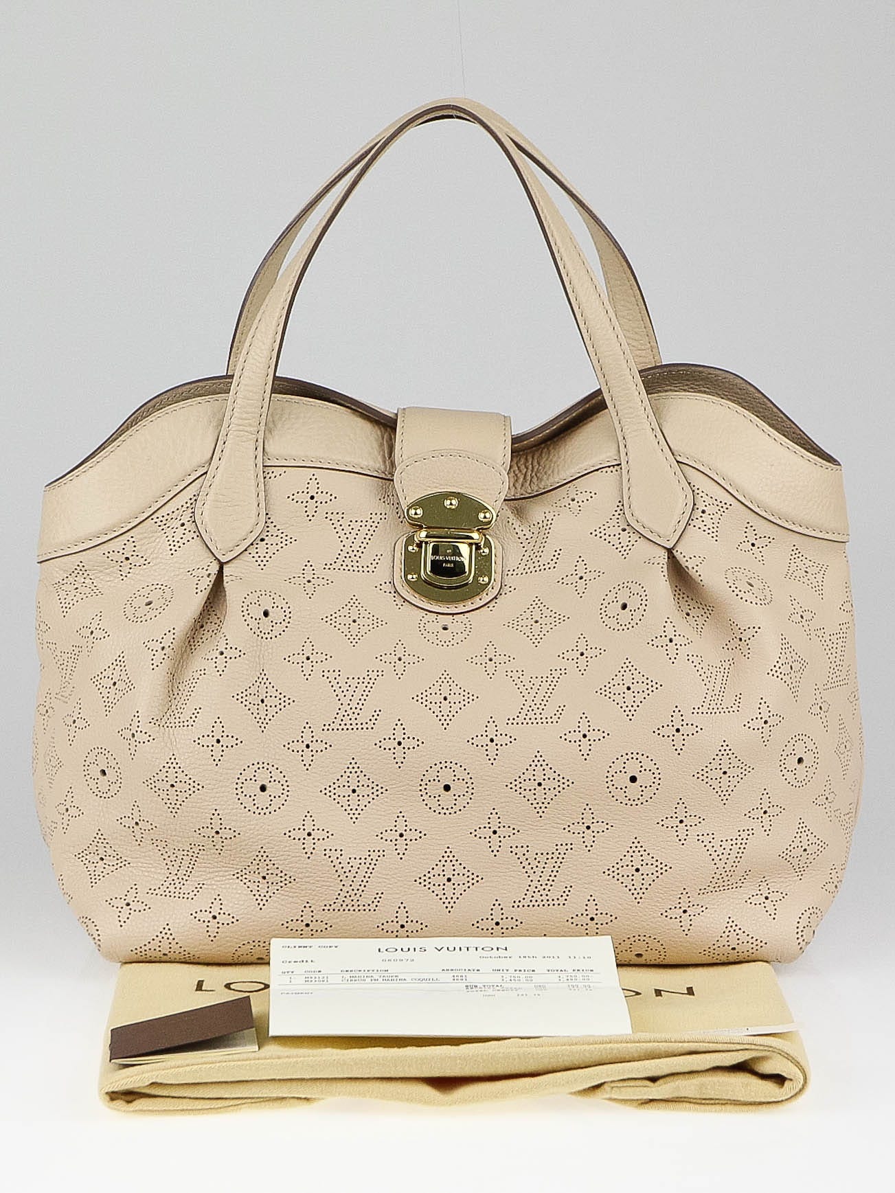 Louis Vuitton Coquill Monogram Mahina Leather Cirrus PM Bag in 2023