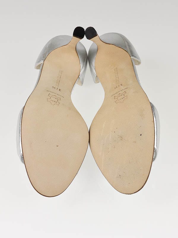 Manolo Blahnik シルバー ハイヒール 35.5 Manolo Blahnik シルバー ハイヒール 35.5