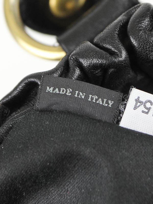 Miu Miu Black Leather Vitello Lux Top Handle Bag | Yoogi's Closet