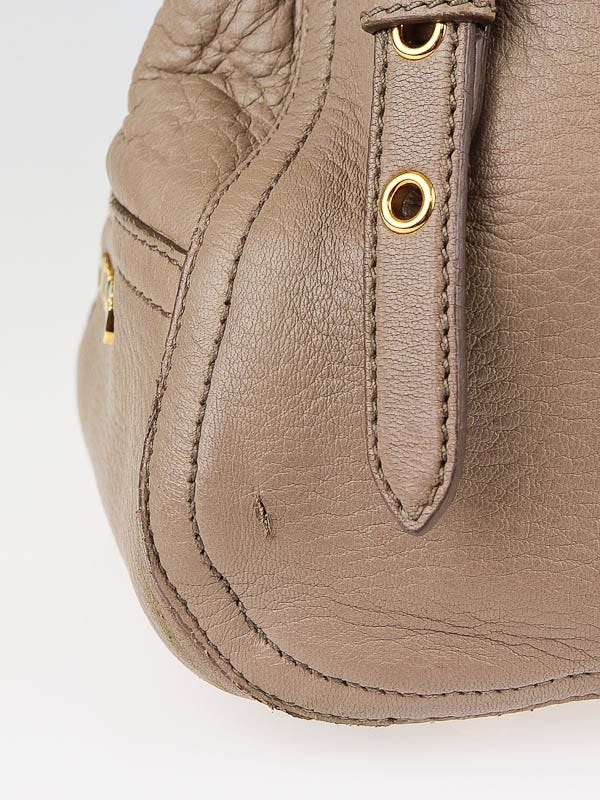 Miu Miu Juta Cervo Leather East/West Satchel Bag RN0633 | Yoogi's