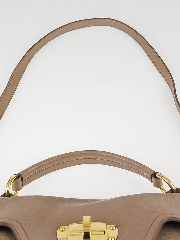 Miu Miu Juta Cervo Leather East/West Satchel Bag RN0633 | Yoogi's