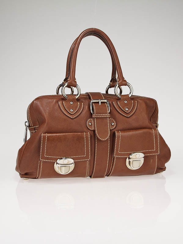 Marc Jacobs Brown Leather Venetia Satchel Bag
