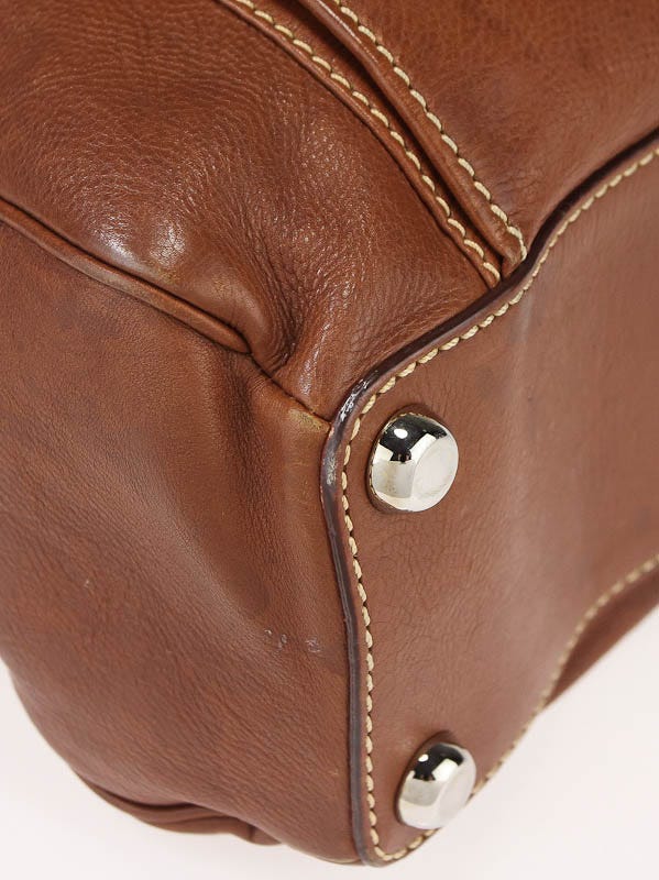 Marc Jacobs Brown Leather Venetia Satchel Bag | Yoogi's Closet