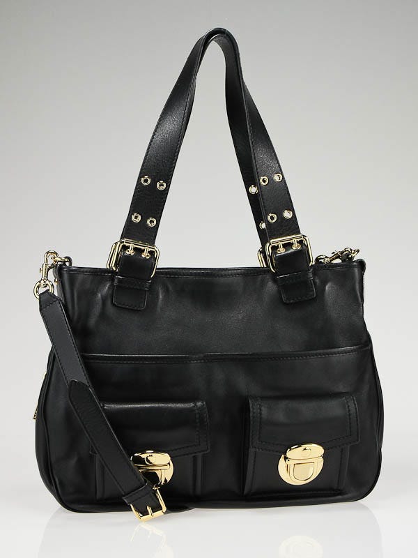 Marc Jacobs - Authenticated Handbag - Leather Black Plain for Women, Very Good Condition