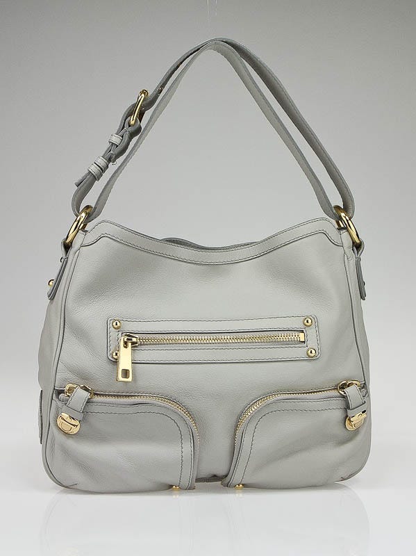 Marc Jacobs Grey Leather Christy Shoulder Bag