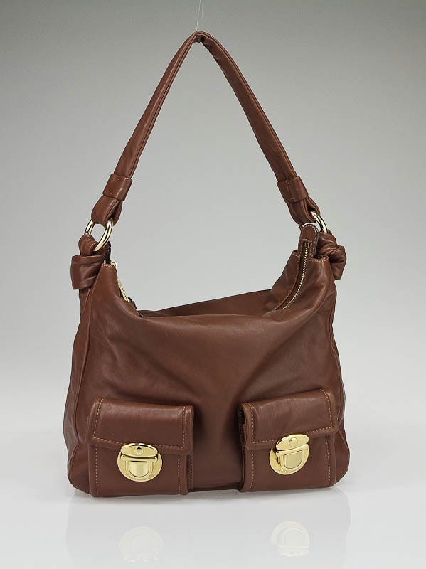Marc Jacobs Brown Leather Mercer Shoulder Bag