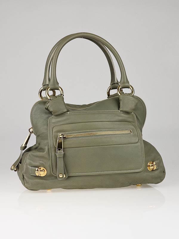 Marc Jacobs Pistachio Leather Mercer Satchel Bag | Yoogi's Closet