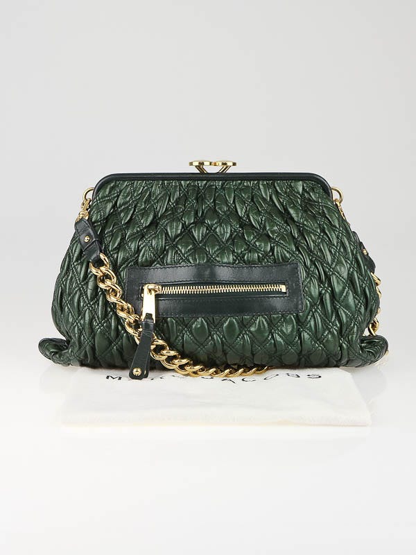 Marc hot Jacobs Green Vintage Leather Horsehair Bag