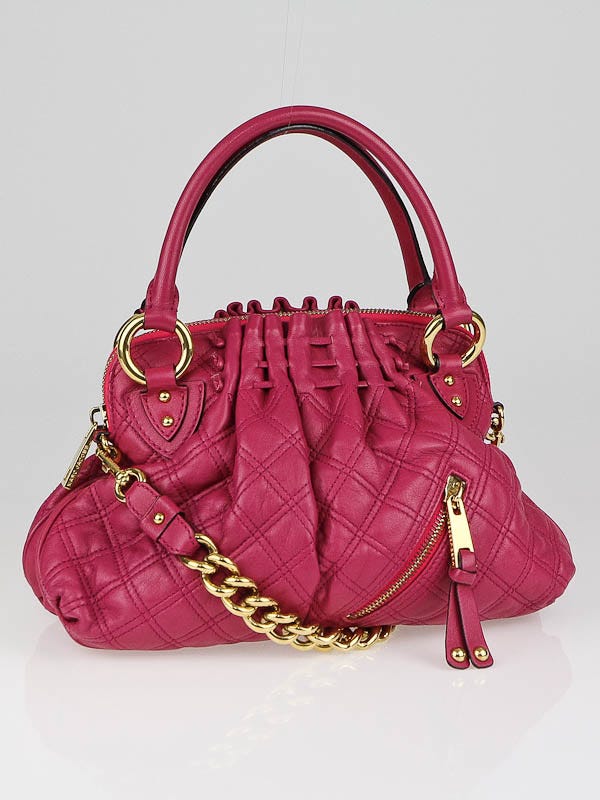 Marc Jacobs Pink Quilted Leather Small Cecilia Bag