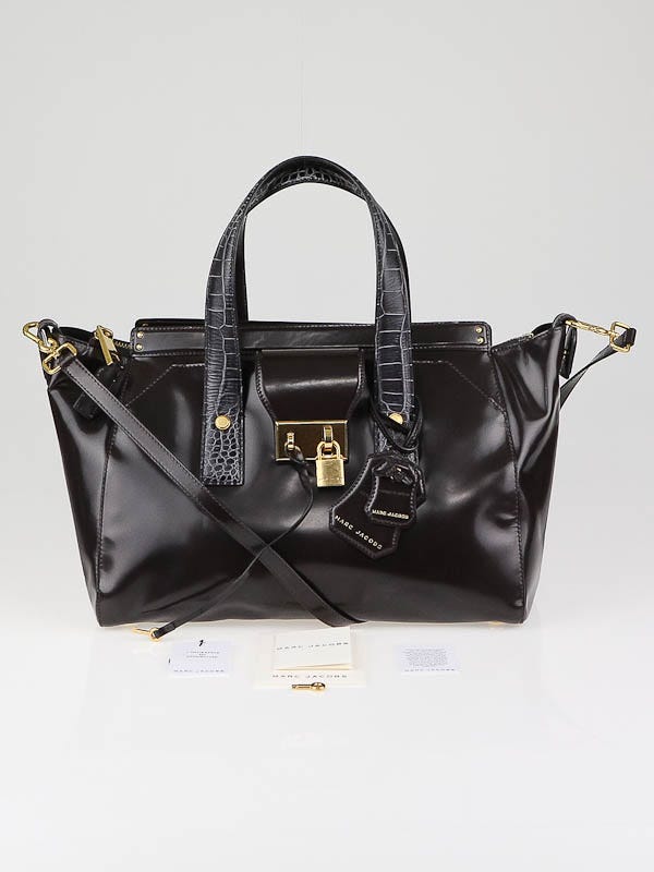yu-mco Marc Jacobs Anthracite Leather MJ Tote Bag | Yoogi's Closet