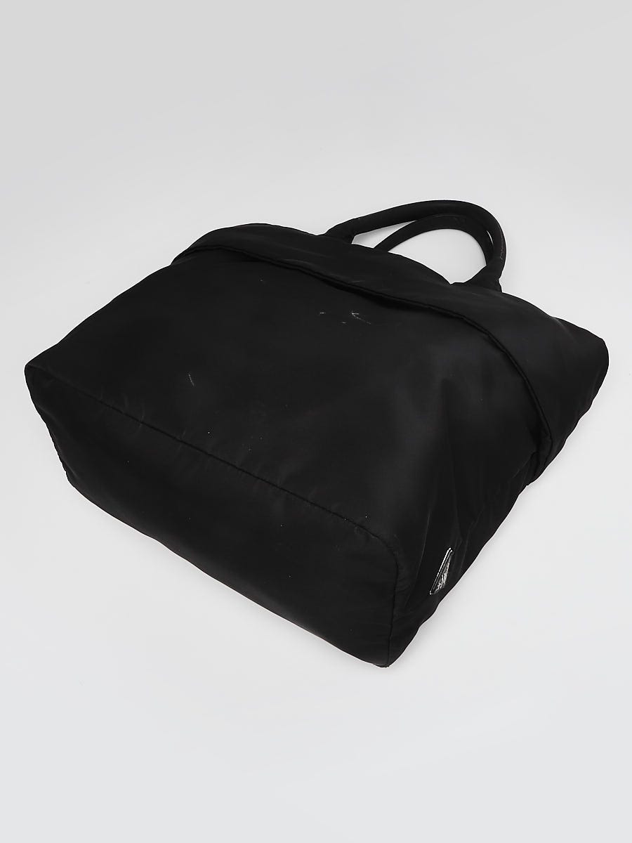 Prada Black Nylon Medium Tote Bag 1BG052 - Yoogi's Closet