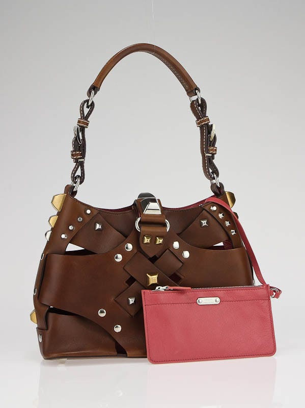 Prada Brown Nocciolo Leather Vitello Cross Bag BR2416