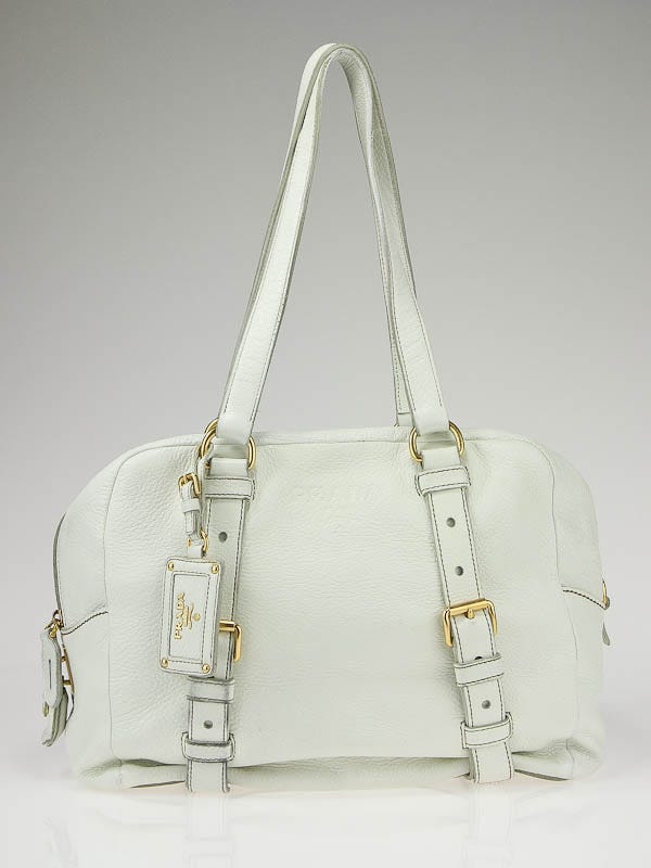 Re-Edition 2005 Small leather shoulder bag in white - Prada | Mytheresa