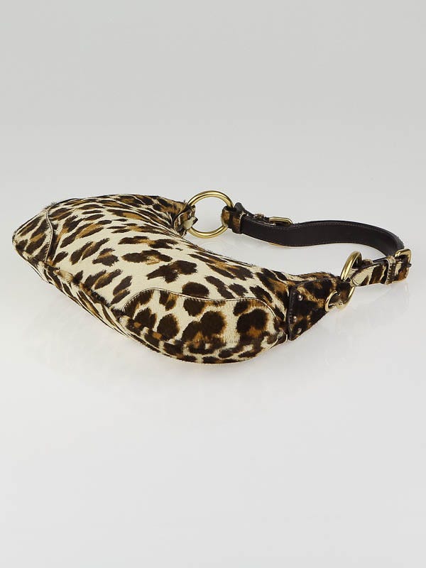 PRADA LEOPARD PRINT PONY HAIR SHOULDER BAG – RDB