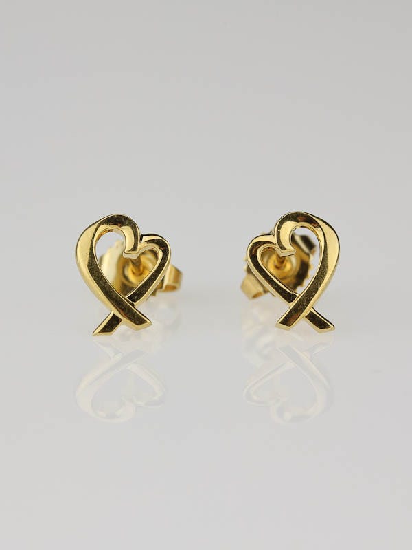 Tiffany & Co. 18k Gold Paloma Picasso Loving Heart Earrings