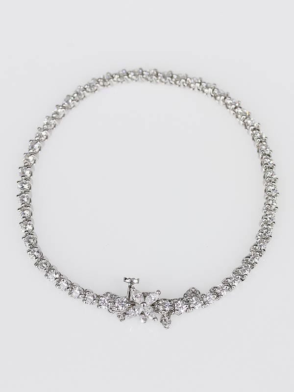 Tiffany & Co. Platinum and Diamond Victoria Tennis Bracelet