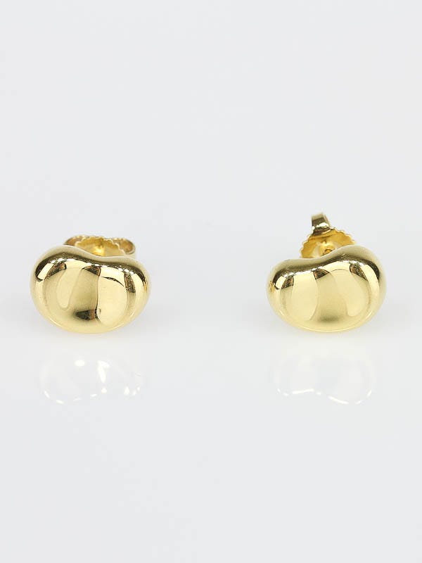 Tiffany gold bean on sale earrings