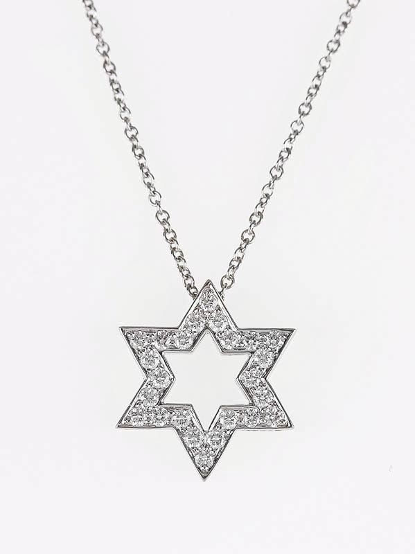 Tiffany & Co. Sterling Silver Elsa Peretti Star of David Pendant Necklace -  Yoogi's Closet