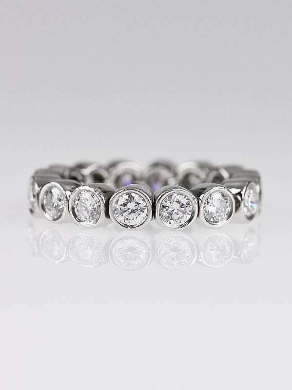 Tiffany & Co. Platinum and Diamond Jazz Flex Eternity Ring Size 3