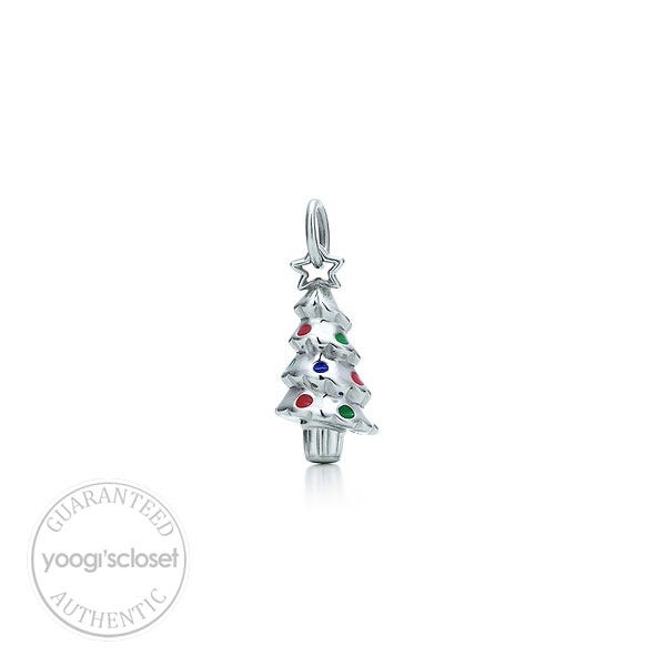 Tiffany & Co. Silver Christmas Tree Pendant Charm
