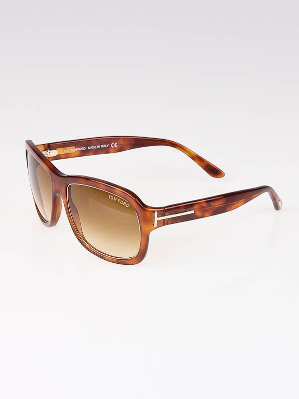 Tom Ford Tortoise Frame Gradient Tint David Sunglasses- TF26