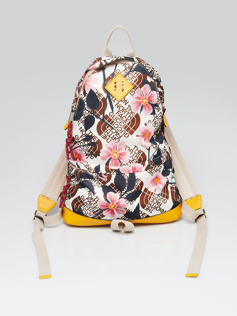 ben dis Ingen Gucci X The North Face Multicolor Econyl Nylon Floral Medium Backpack Bag -  Yoogi's Closet