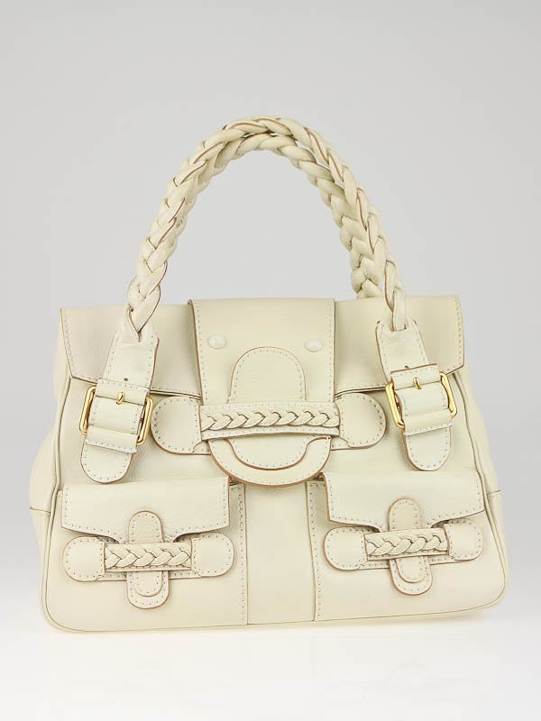 Valentino Garavani - Authenticated Handbag - Leather White for Women, Good Condition