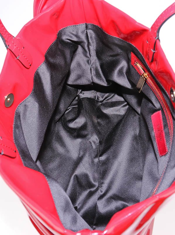 Valentino Red Leather Rockstud Small Flap Crossbody Bag