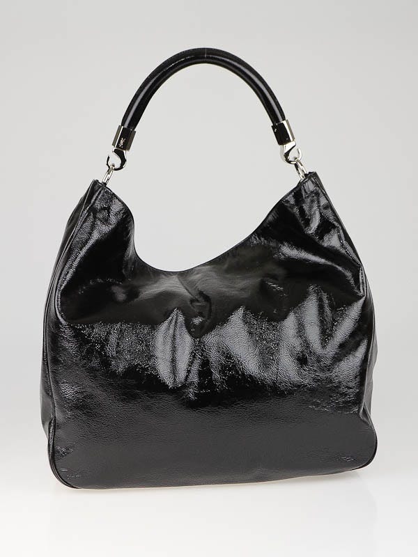 Yves Saint Laurent Black Patent Leather Roady Bag