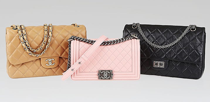 Chanel flap bag and boy bag