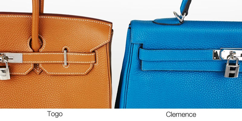 Hermes Togo and Hermes Clemence Bags
