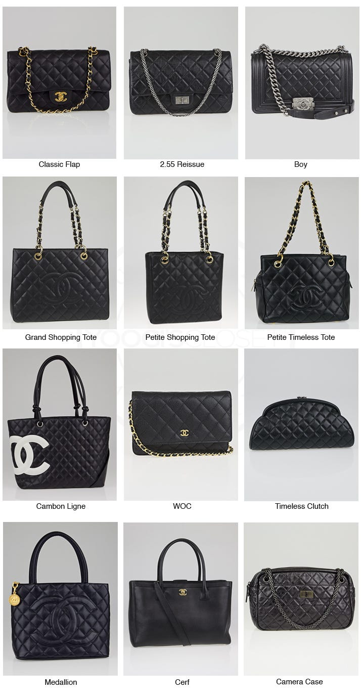 Chanel Classic Flap Bag Size Guide - Miss Bugis