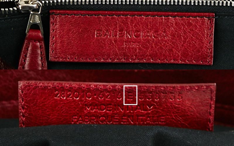 Balenciaga serial number