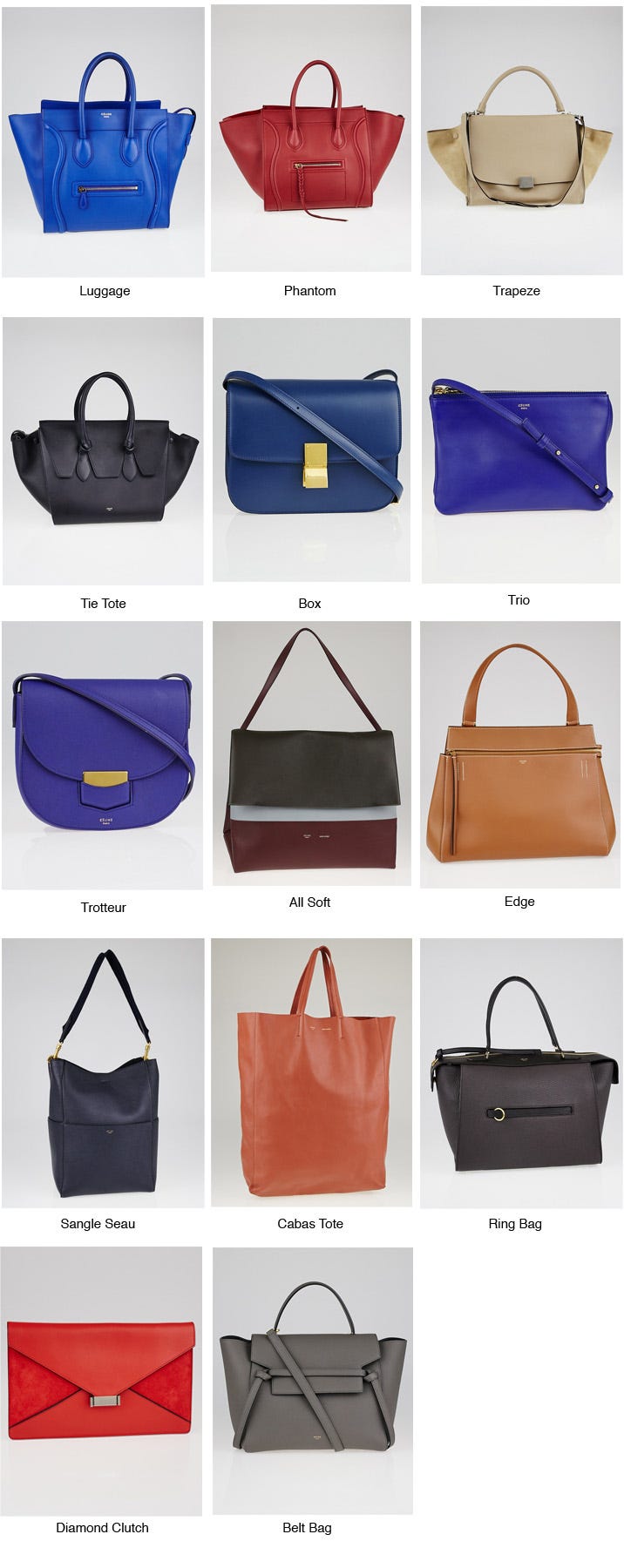 Celine, Bags