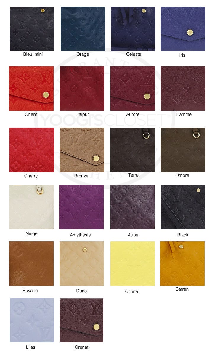 Louis Vuitton Empreinte Color Guide