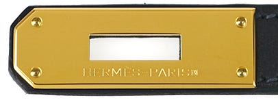Hermes gold plated stamp